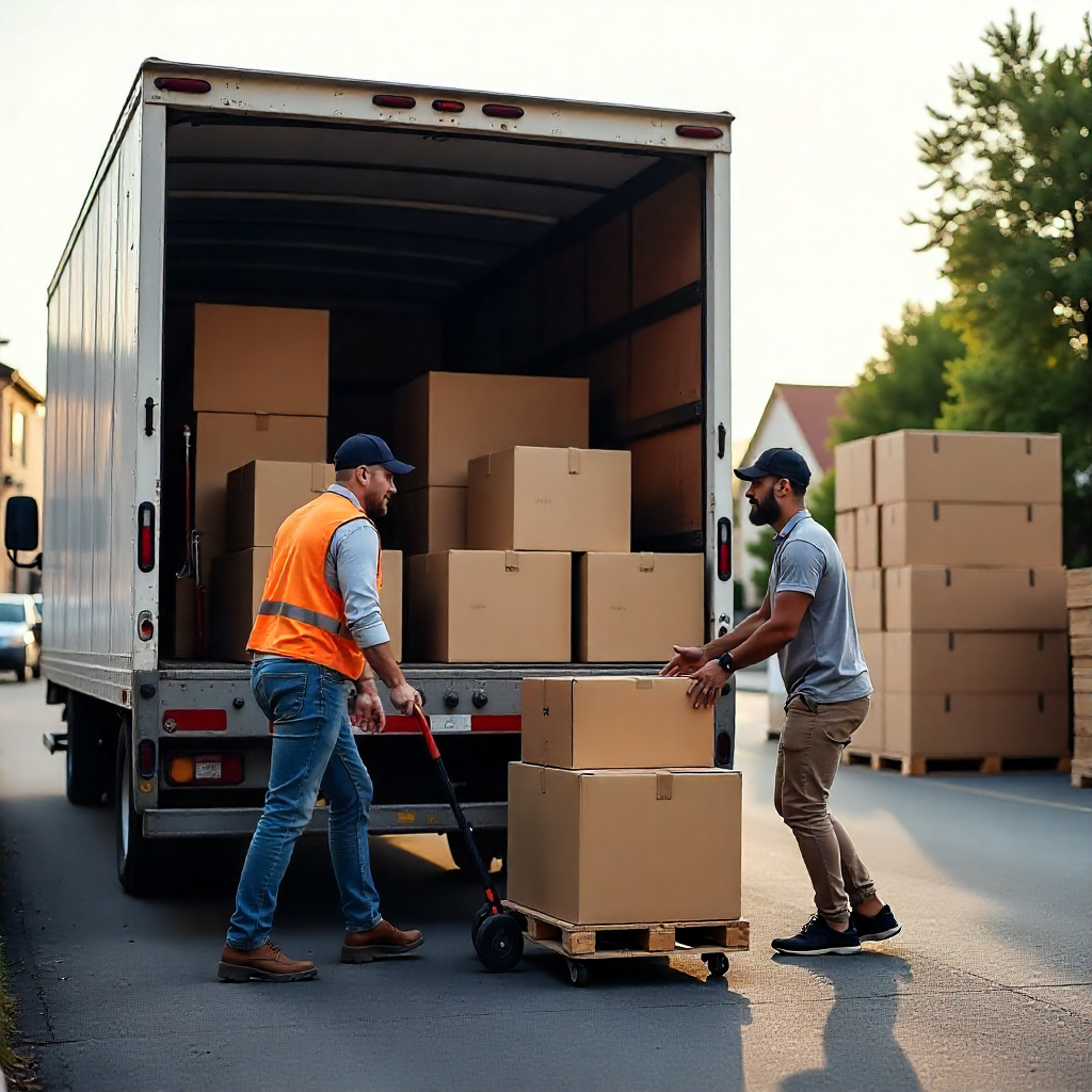 Professional Moving Team at Work